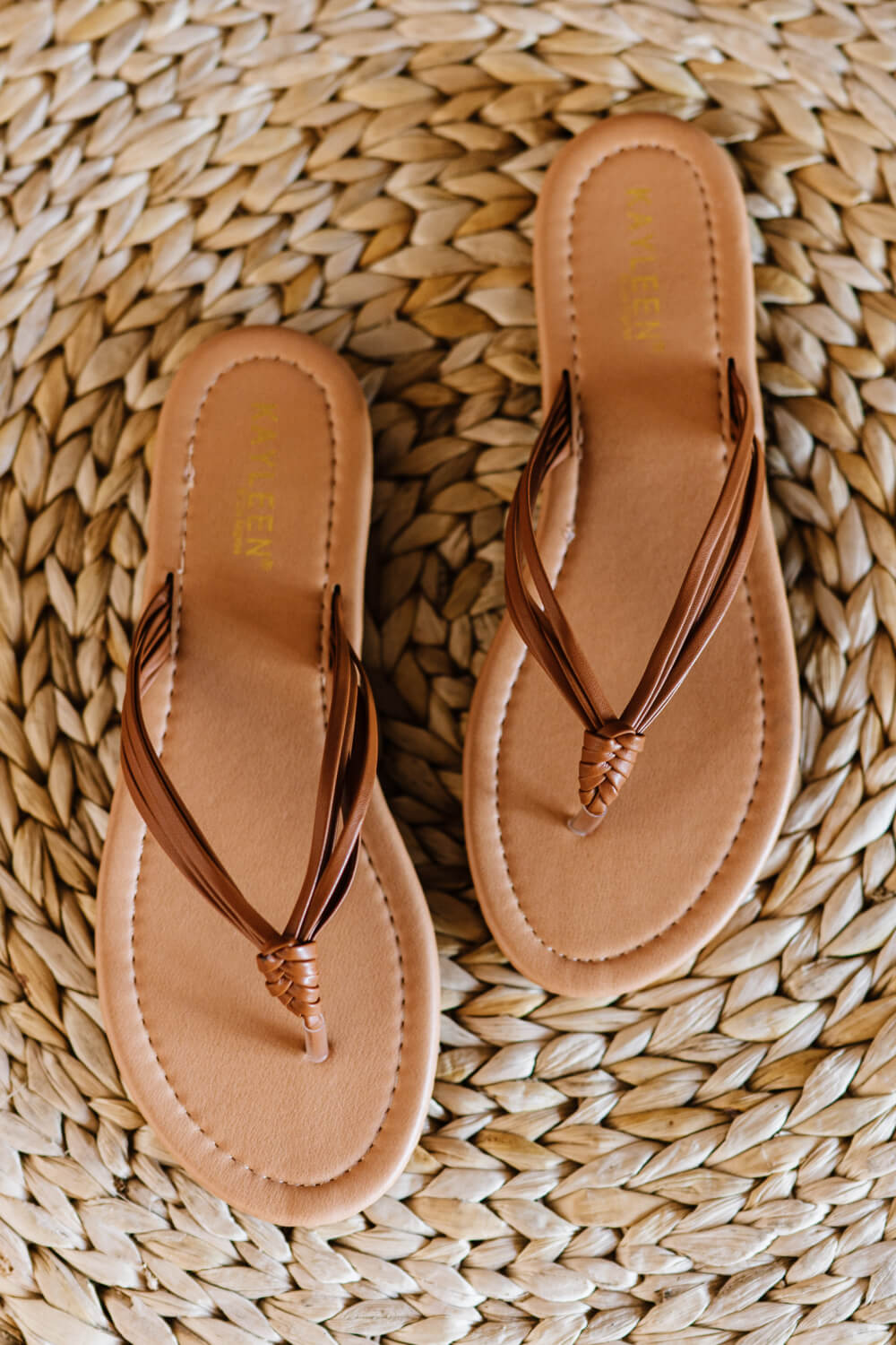 Take a Stand Braided Sandals in Camel