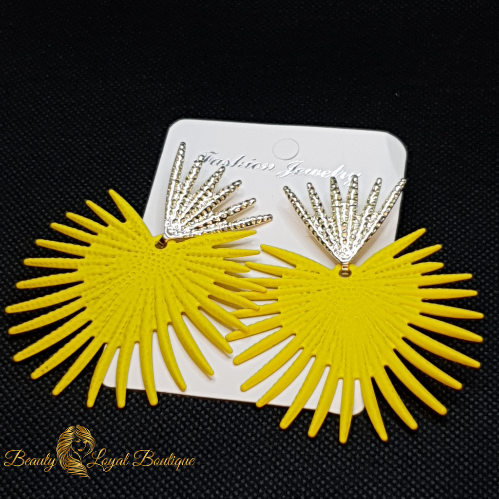 Yellow Fancy Statement Earring