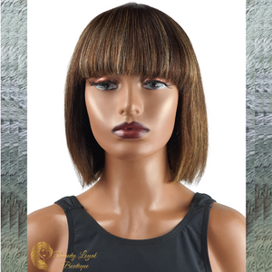 Highlighted Bang Straight Bob Wig