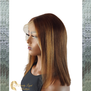 13x4 Highlighted Straight Bob Lace Front Wig