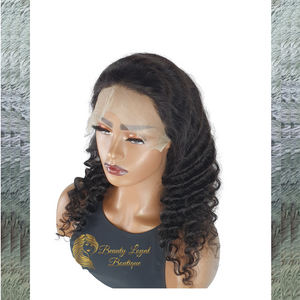 1B Deep Curly Lace Front Wig