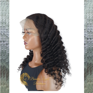 1B Deep Curly Lace Front Wig