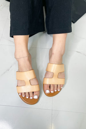 Sidewalk Stroll Cutout Slide Sandal