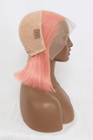 Rose Pink Lace Front Wig
