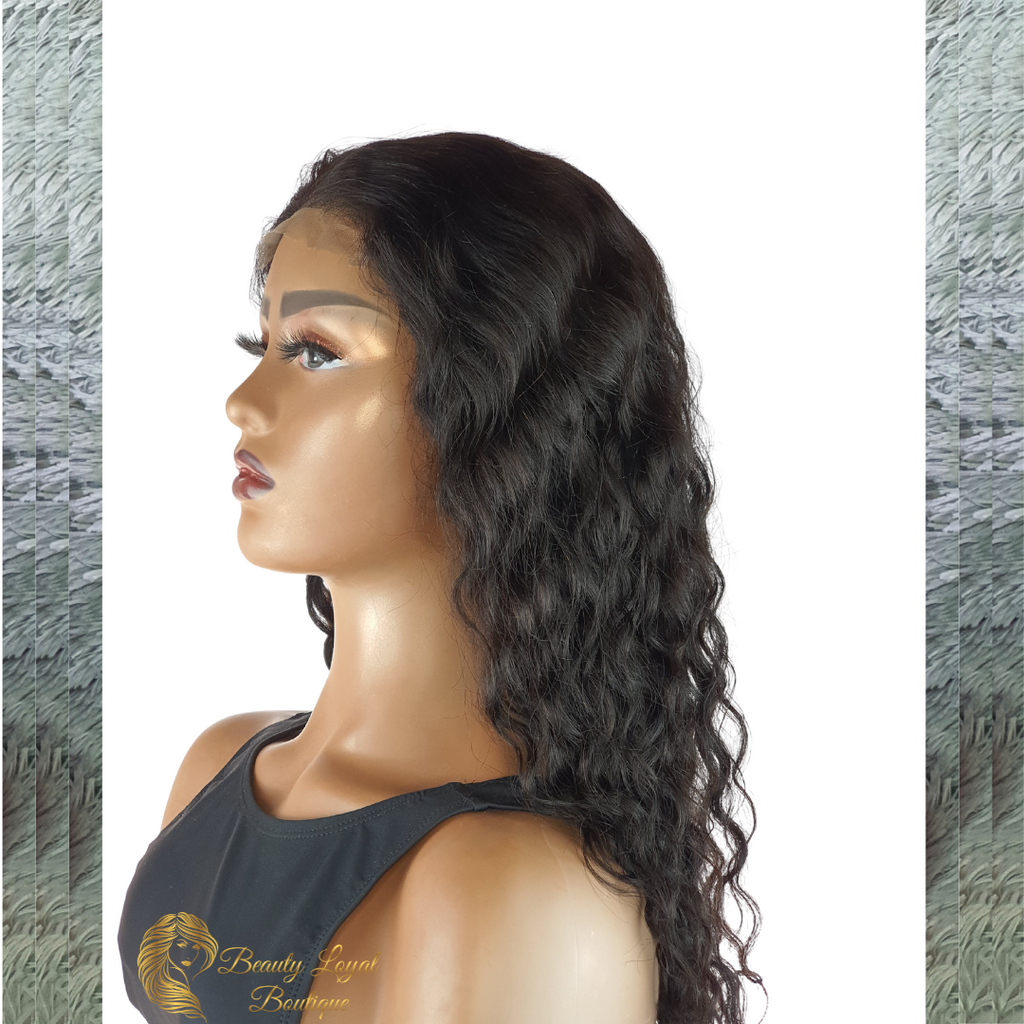 4x4 Water Wave Free Part Closure Wig