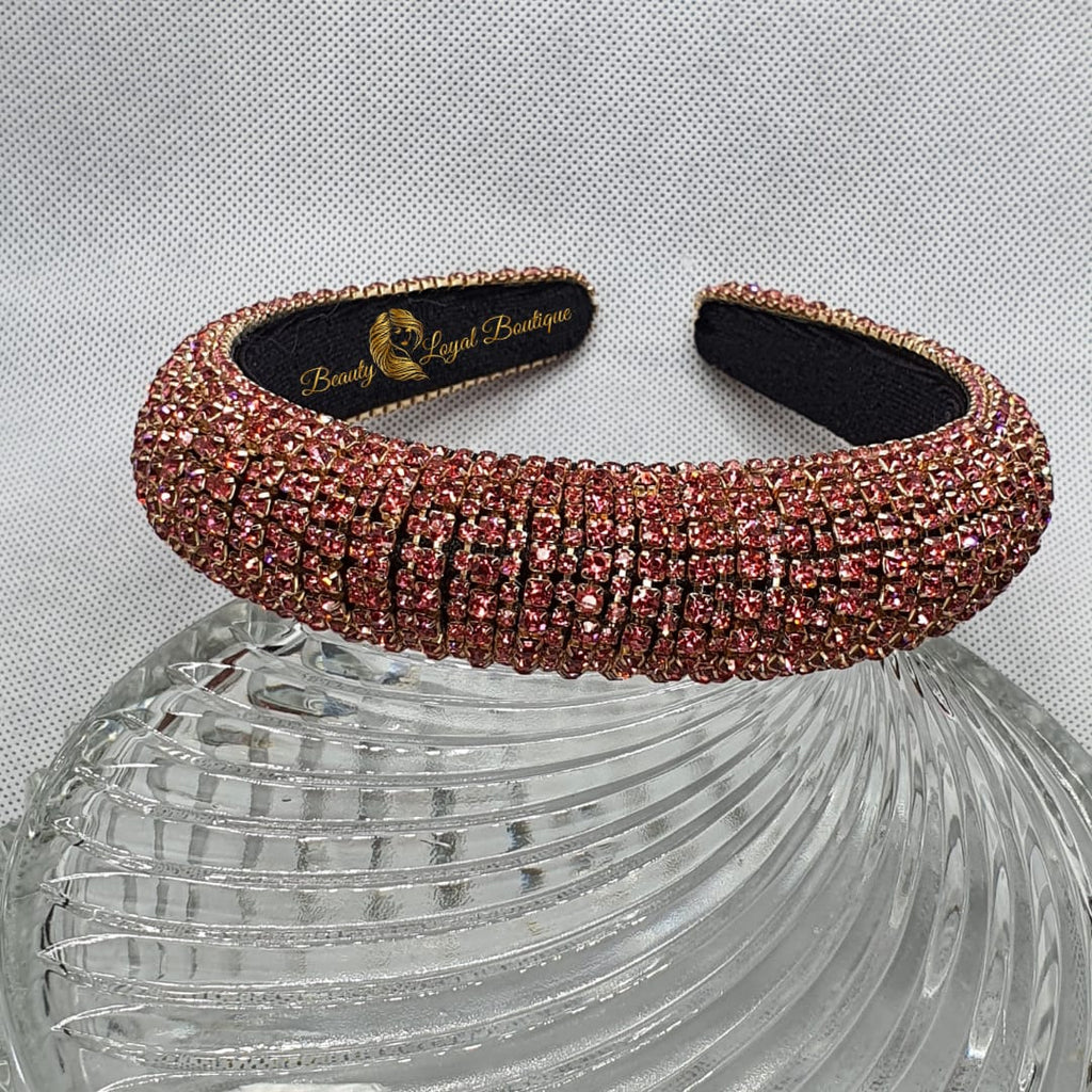 Pink Rhinestone Headband