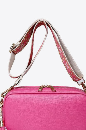 PU Leather Tassel Crossbody Bag