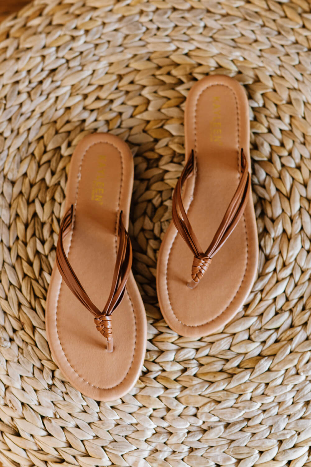 Take a Stand Braided Sandals in Camel