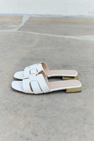 Weeboo Walk It Out Slide Sandals in Icy White