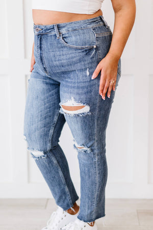 Melissa High Rise Distressed Skinny Jeans