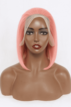 Rose Pink Lace Front Wig